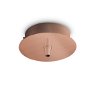 IDEAL LUX - ceiling cup ROSONE METALLO 1 LUCE Rame Brunito 249278