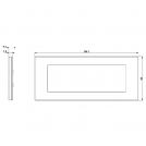 VIMAR - 30657.41 Reflex Cover Frame Linea Gloss Canvas 7M (2)