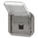 LEGRAND - Влагозащитен Розетка RJ45 cat.6A STP Plexo New Сив 69559L