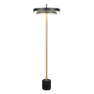 TRIO - Лампион h138 cm Ø40 21W 2400lm , смяна на цветна температура с димиране 2300+3000+4000K  KEATON 440210180 черен / злато