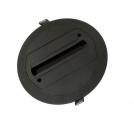 ACA LIGHTING - Round recessed rosette for three phase track black RTB2WB