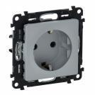 LEGRAND - Контакт шуко защита за деца Valena Life 753320 алуминий