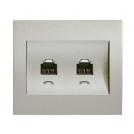 PANASONIC - Double RJ11, Cover WBTR0403-5MW