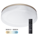 ULTRALUX - SPL7L72RC LED dimmable CCT ceiling lamp with remote control, gold, max.72W, 3000K-6000К