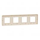 SCHNEIDER ELECTRIC - NU280860М cover frame - 4 gangs - 4 x 2 module gold/ ivory mirror surface (2)