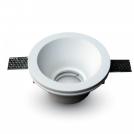 V-TAC - SKU: 3654 VT-773  GU10 GYPSUM FITTING ROUND-WHITE