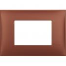 BTICINO - R4803SF cover plate - 3 centered module - Siena soft