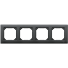SCHNEIDER ELECTRIC - MTN486414 M-PLAN frame, 4-gang, anthracite