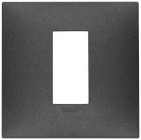 VIMAR - 09661.14 cover plate - 1 centered module matt carbon color NEVE UP