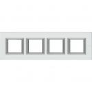 BTICINO - HA4802M4HVSA rectangular cover plate 4х2modules-Kristall glass