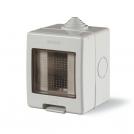 SCAME - Bracket for outdoor installation with cover IP55 1 mod. Unibox color GRAY - 136.5121