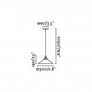 FARO - MARLIN Black pendant lamp Ref.64133 (3)