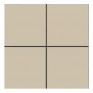 Ekinex - Лицев панел за 4 бутона 30x30 Linea71 Fenix Бежов - EK-T4Q-FBL