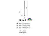 AZZARDO - Пендел Stylo 1 MD1220-1-CH / AZ0117 (4)