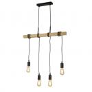 SEARCHLIGHT - Ceiling Pendant WOODY 95041-4BR Е27 4x60W