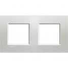 BTICINO - LNA4802M2AG Square cover plate 2х2modules - silver