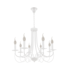ELMARK - ANGELA CHANDELIER 8XE14 WHITE - 955ANGELA8/WH