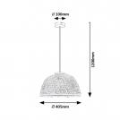 RABALUX - PENDANTS RATTAN 72025 E27 1X MAX 25W (3)