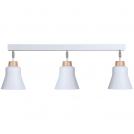 LIS LIGHTING - Плафон WOOD 5800PL-H01 E27, 3x40W, H:30, D:87cm, бяло