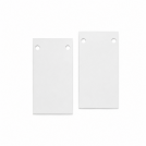 ACA LIGHTING - End cap for white SURFACE/RECCESED magnetic track ( set of 2 psc) MSRECW