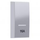 ACA LIGHTING - MODYS BUTTON WITH INDICATOR & SYMBOL 16А 1M. SILVER 10101333049