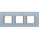 BTICINO - HA4803M3HVZS rectangular cover plate 3х2modules-Blue glass