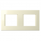 TEM - Frame 2+2M, color Ivory gloss, modul OL24IW