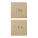 VIMAR - 2 buttons Flat ON/OFF satin gold - 22751.1.88