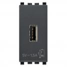 VIMAR - Eikon USB supply unit 5V 1,5A 1M grey - 20292