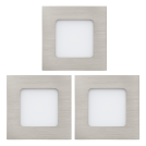 EGLO - recessed luminaire 94735 FUEVA 1 LED 2,7W X3, 900lm 3000K
