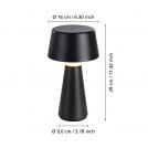EGLO - table light HUESA Ø:130mm 3W 240lm CCT touchdimmer USB-port - 75796 (1)