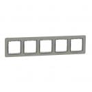 SCHNEIDER ELECTRIC - SDD390805 Sedna Elements - horizontal 5-gang frame - light rock