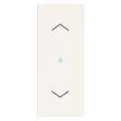 VIMAR - 1P 10AX Button for roller blinds white, lightable - 30196.B