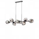 SMARTER - Пендел PIERCE 01-2622 цвят матово черен, опушен Е27 8x42W