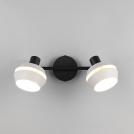 TRIO - Двоен спот бял с черна основа, метален ISLA R86362076 2x E14 10W (2)
