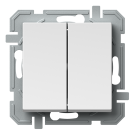 TEM - 1-pole 2-circuits switch color White Logiq SQ50PWXO