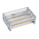 MOREK - Разпределителен клемен блок Moblock 4P 125A-15 2x35 + 2x25 + 11x6mm²  MAB4126A18