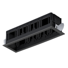 ELMARK - Console for 4 Grill COB Module black 92MOD4GR/BL