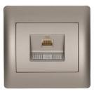 ELMARK - 112846E - COMPUTER SOCKET (CAT6e) GREY METALLIC RHYME