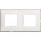 BTICINO - R4802M2WS cover plate - 2+2 horizontal/vertical installation modules - White satin