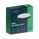 V-TAC - 24W LED Плафон Кръг Черна Рамка 3000К IP44 SKU: 76361 (6)
