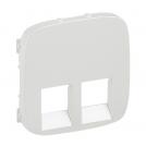LEGRAND - 7 554 29 Cover plate Valena Allure - double RJ 45/RJ 11 socket - pearl