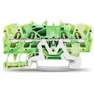 WAGO - Terminal YELLOW/GREEN 2.5mm2 4-wire SCREWLESS TOPJOB® S  2002-1407