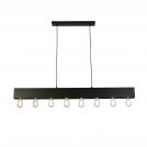 SEARCHLIGHT - Pendant 51607-8BK Piano ⚡8 х HALOGEN 60W⚡E27
