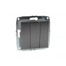 MONO ELECTRIC - MONO ELECTRIC - Triple One Way switch DESPINA, 10A, MN-500-002432-114, ANTHRACITE