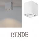 NOVA LUCE - Луна за повърхностен монтаж   Д:8.5, Ш:8.5, В:10 см.    9030421   RENDE ⚡ LED GU10 ⚡ 1x10W ⚡ 220-240V ⚡ IP20 ✴ Пясъчнобял