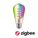 PAULMANN - 29158   Filament 230V Smart Home Zigbee 3.0 LED bulb ST64 ⚡ E27 ⚡ 470lm ⚡ 6.3W ⚡ RGBW+ ⚡ dimmable ✴ Gold