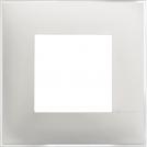 BTICINO - R4802ES cover plate - 2 centered module - Ice satin