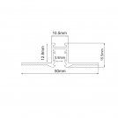 ACA LIGHTING - MINI магнитна шина за вграждане 24V DC 3m бяла TMT3MW (2)