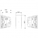 VIMAR - 1P 10AX Axial reversing switch white, lightable - 30012A.B (2)